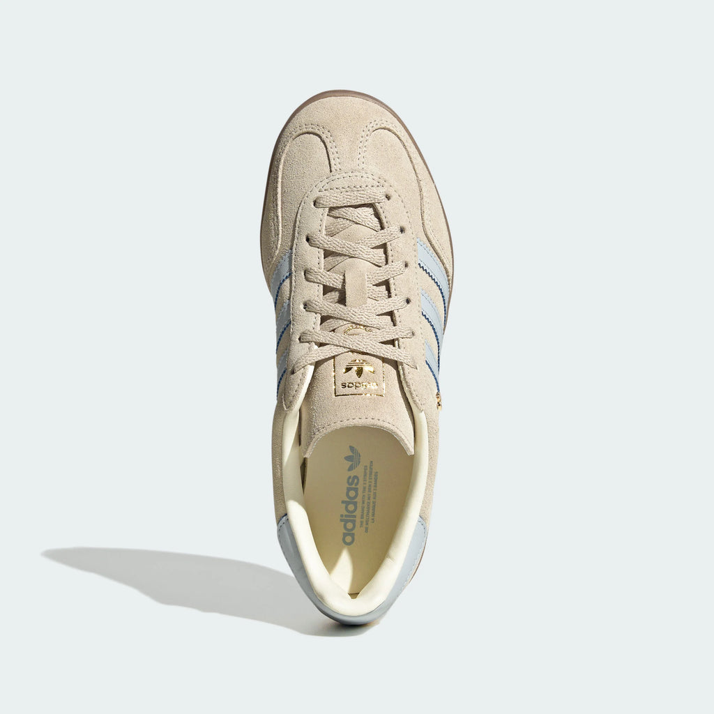 Adidas Originals – Beige / Light Blue Suede Casual Sneakers