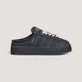 Adidas Campus Platform Mule Black Denim / Pink Embroidery