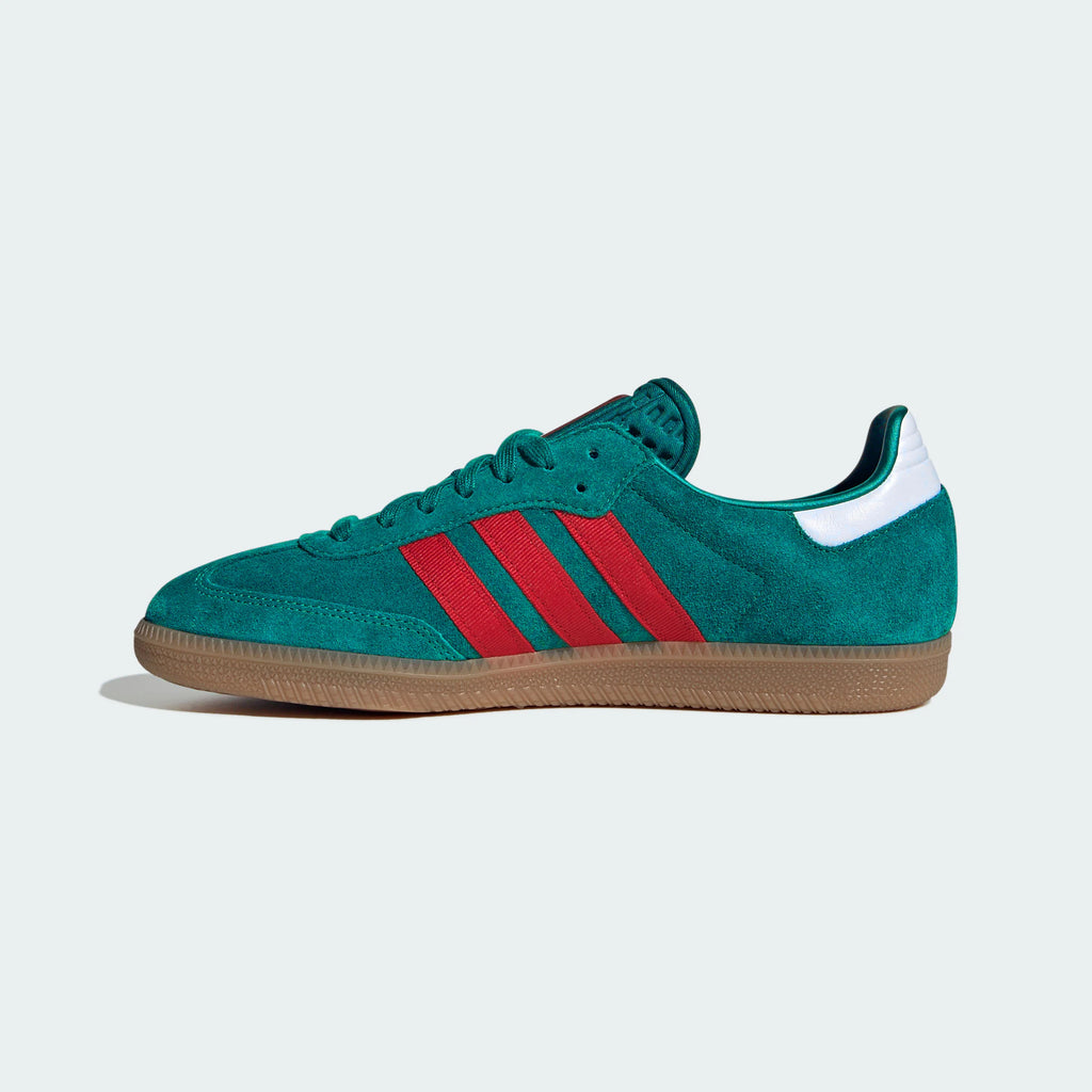 Adidas Originals – Dark Green / Red Suede Casual Sneakers
