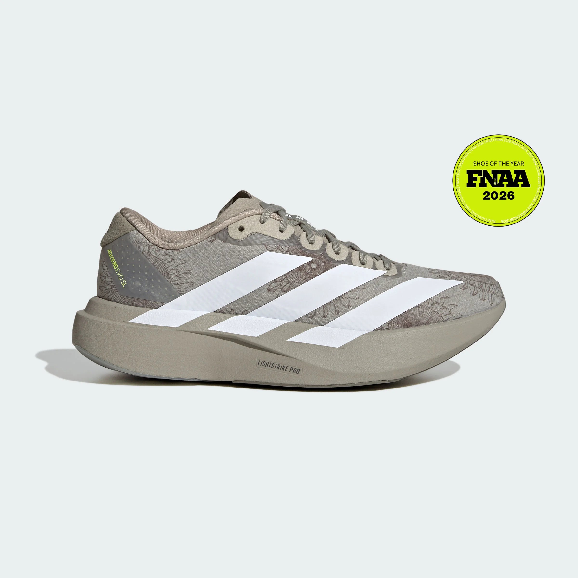 Adidas Adizero Evo SL Taupe / White Floral