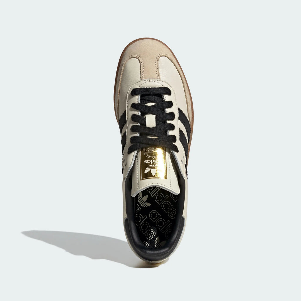 Adidas Originals – Cream / /Black Leather Casual Sneakers