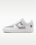 Nike Air Force 1 '07 White Gold Floral Ornate Print Sneakers