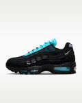 Nike Air Max 95 – Black / Cyan Mesh Athletic Sneakers