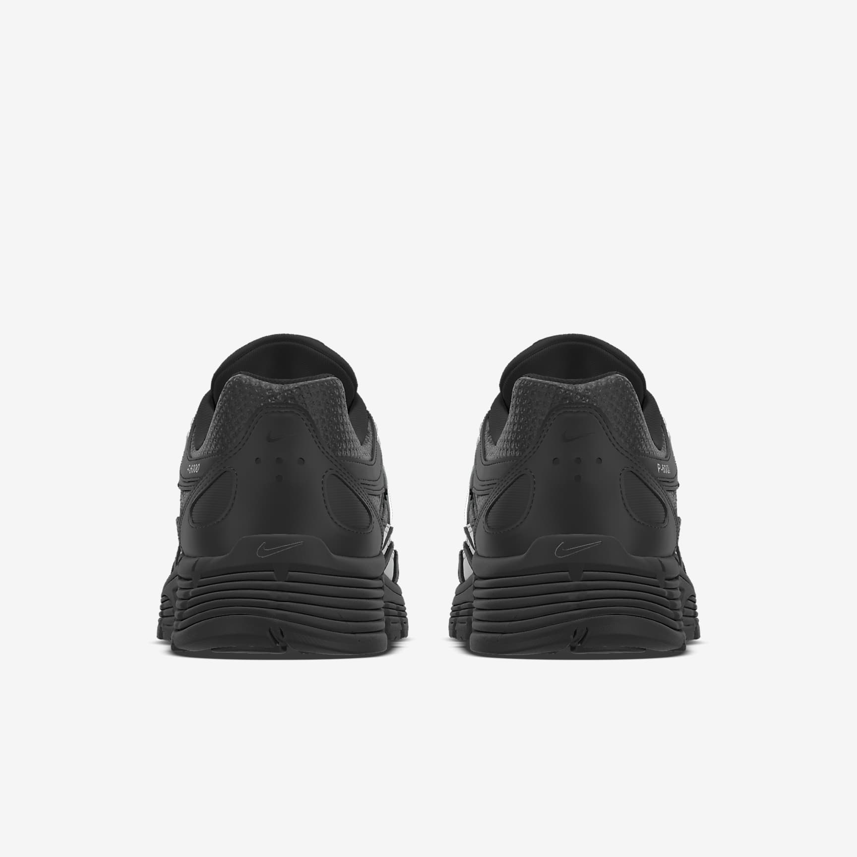Nike P-6000 – Black / Iridescent Swoosh Mesh Athletic Sneakers