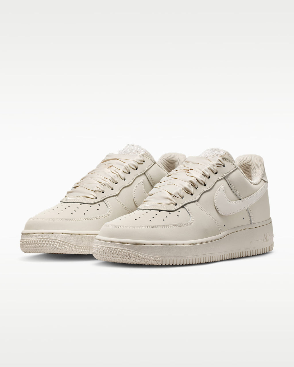 Nike Air Force 1 '07 Light Bone Satin Laces Sneakers
