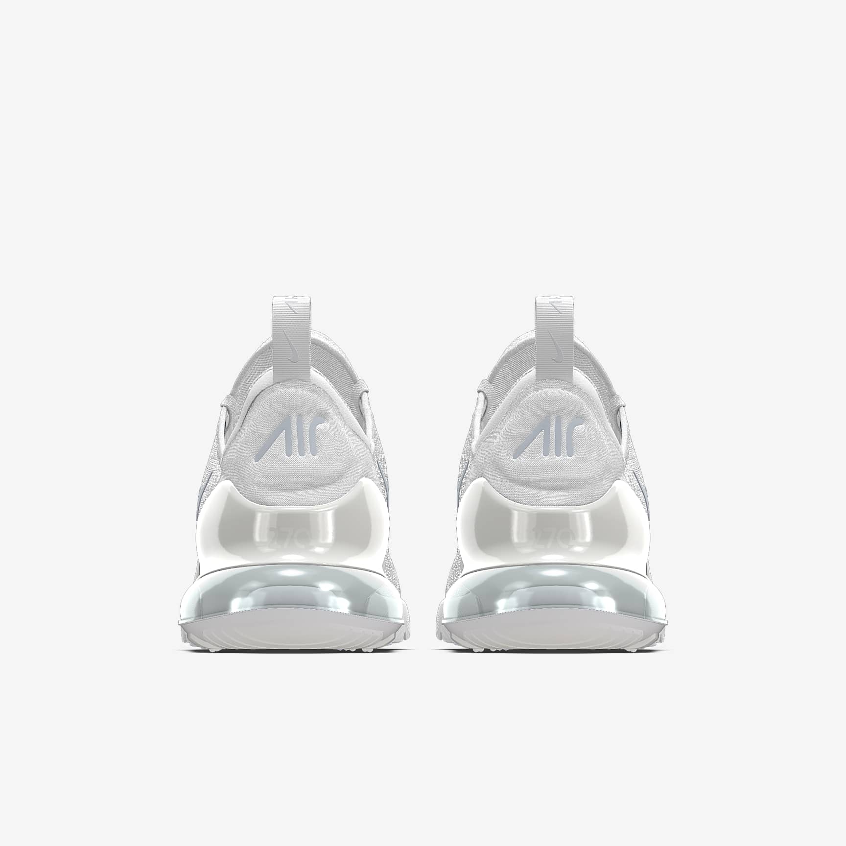 Nike Air Max 270 By You – Off-White/Silver Custom Sneaker
