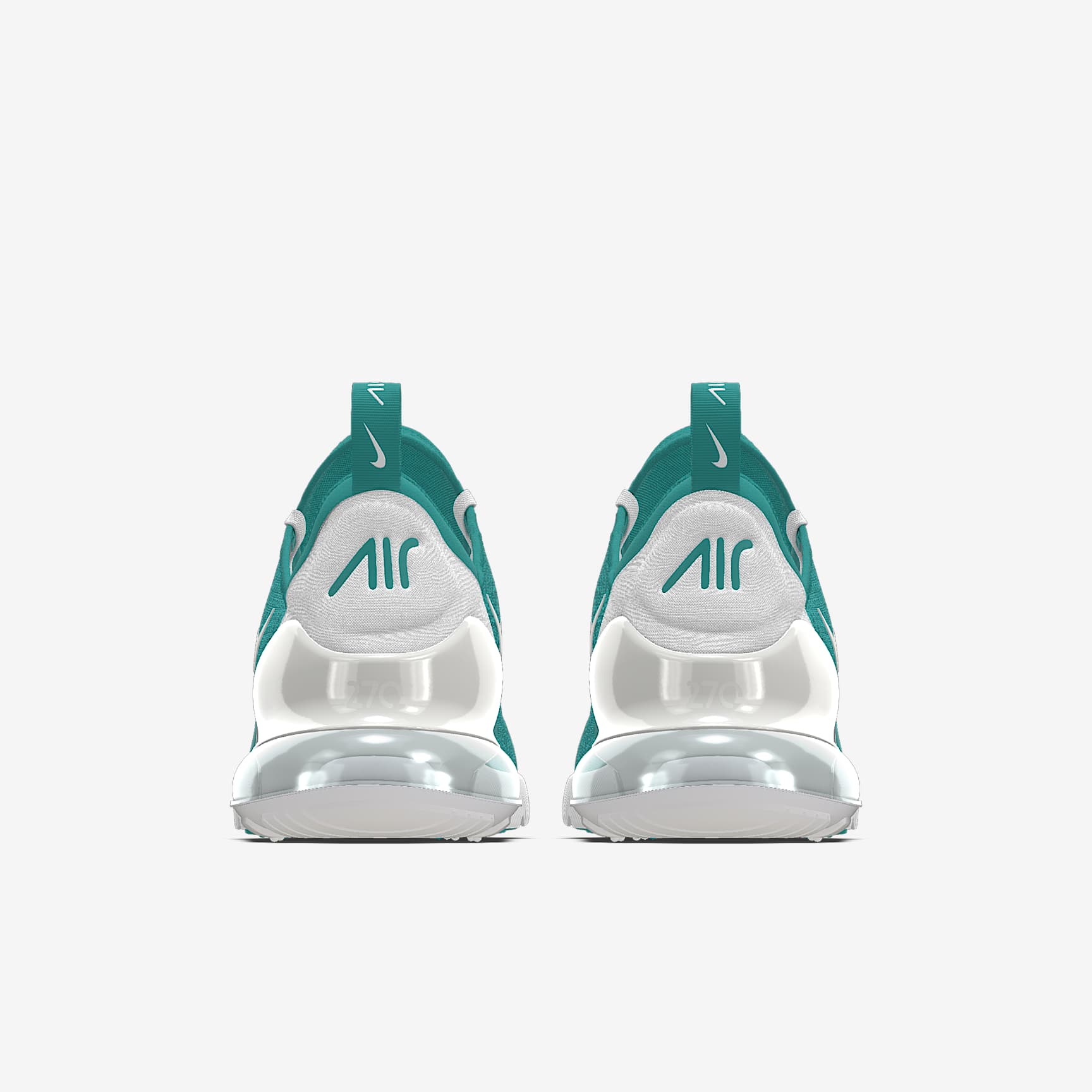 Nike Air Max 270 By You – Teal/White/Silver Custom Sneaker