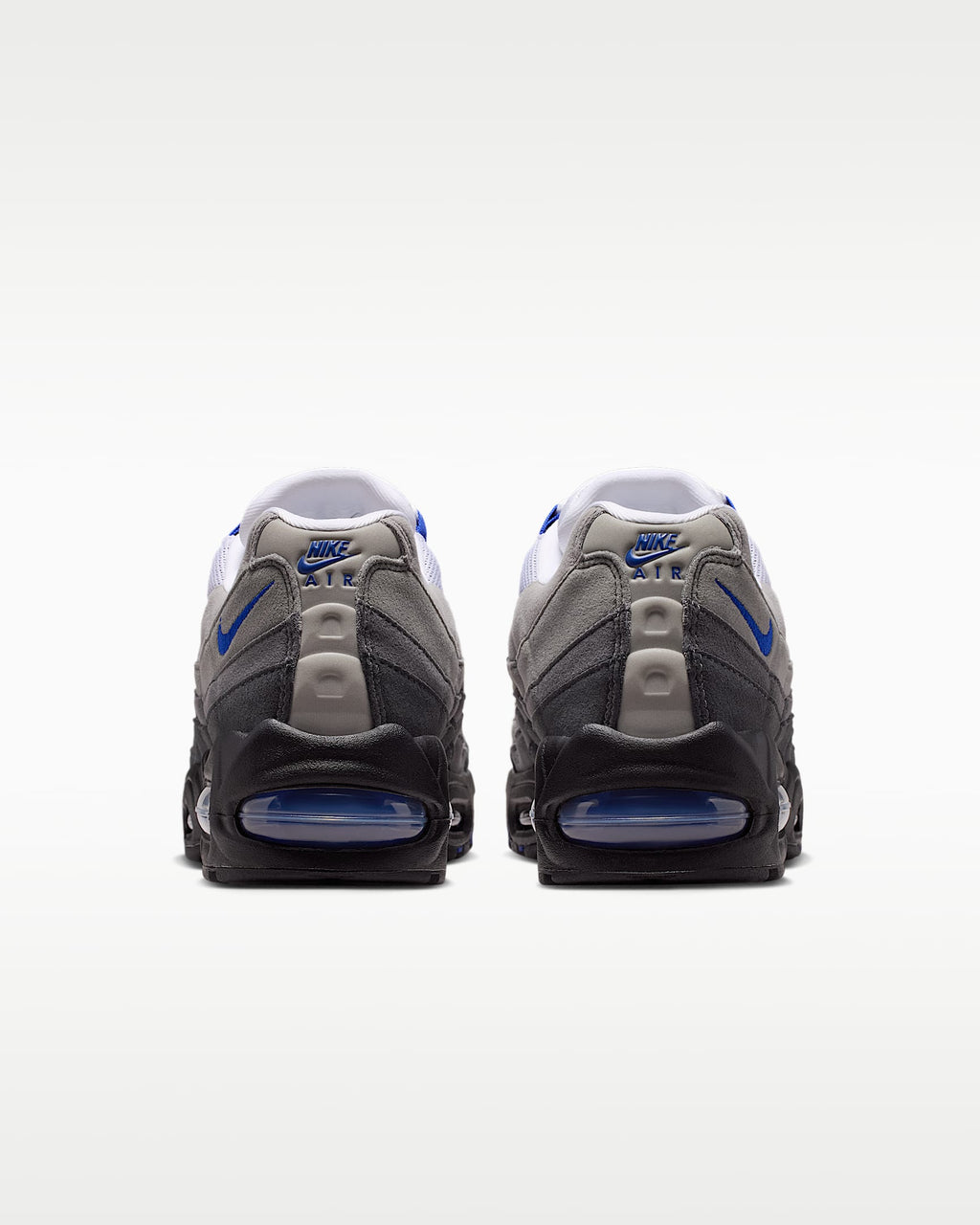 Nike Air Max 95 – Grey / Sky Blue Mesh Athletic Sneakers