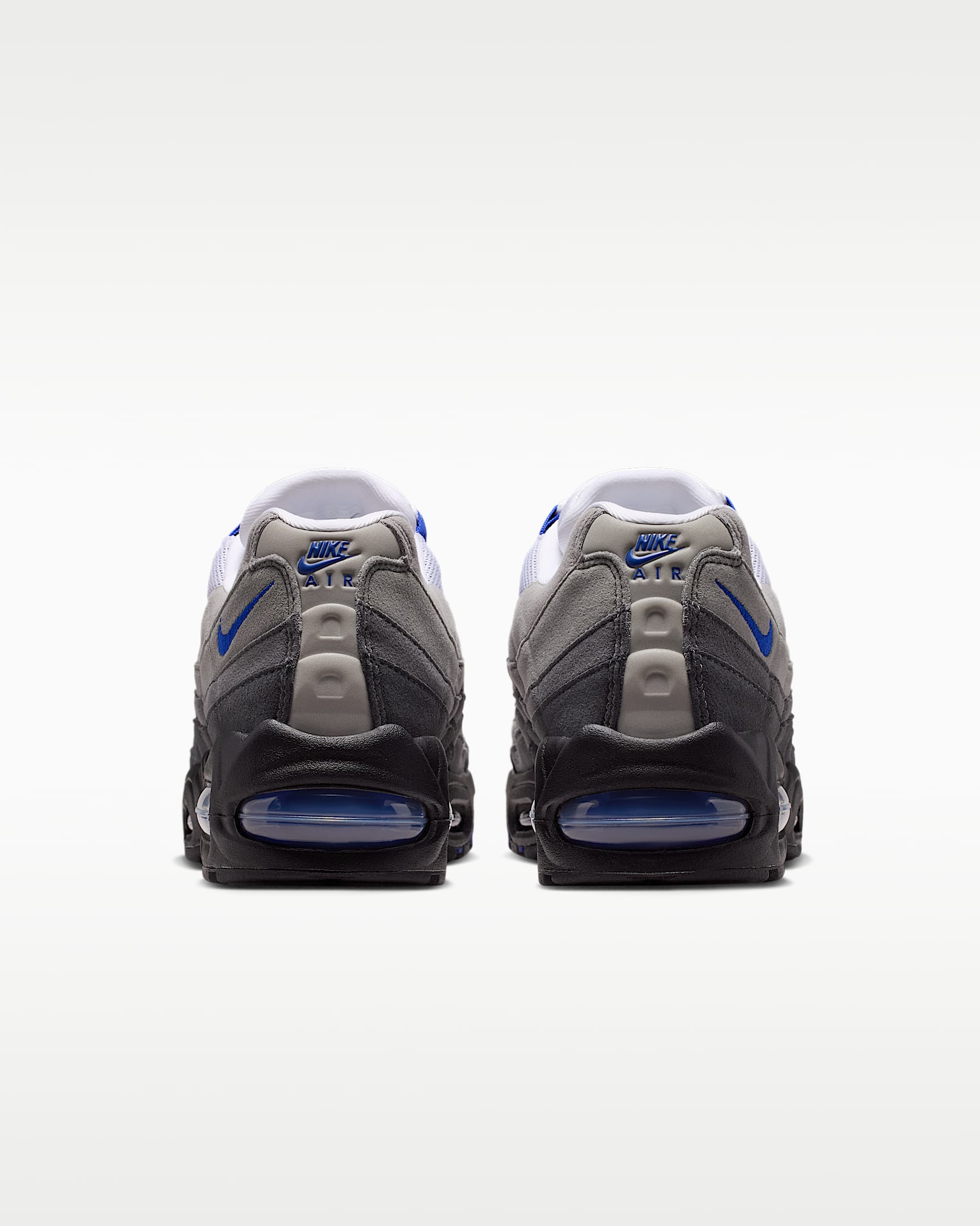 Nike Air Max 95 – Grey / Sky Blue Mesh Athletic Sneakers