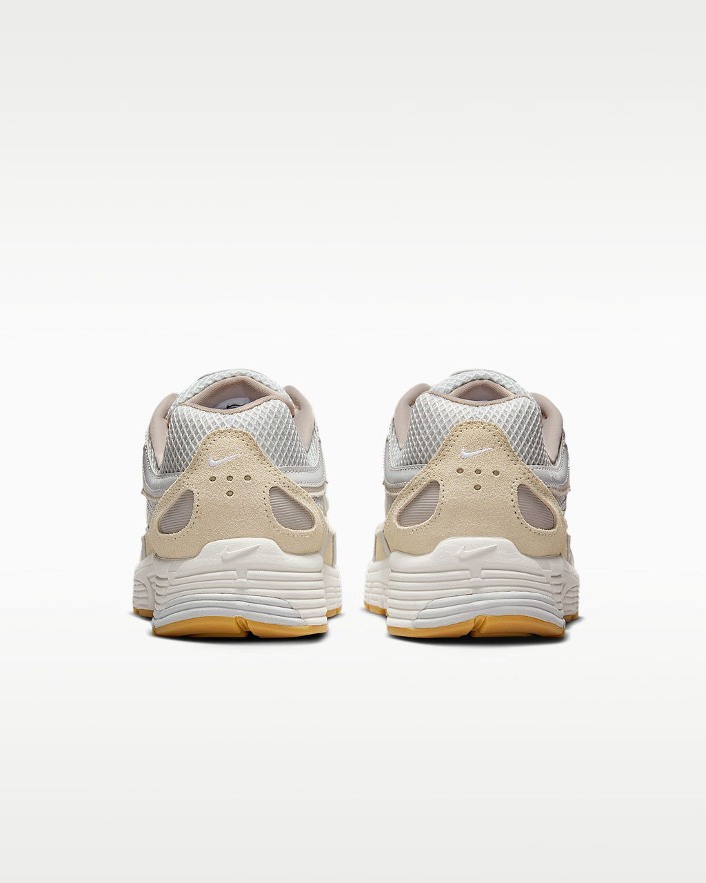 Nike P-6000 – Beige / Cream / Gum Suede Mesh Athletic Sneakers