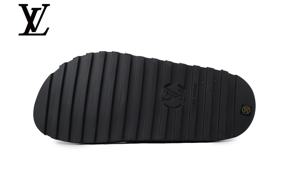 louis vuitton shoes for man  women sneakers Pink Monogram-Pattern Denim Mules | Sizes 35–46