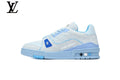 Louis Vuitton Trainer shoes for man  women Sneakers – Light Blue Monogram