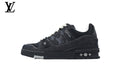 Louis Vuitton Trainer shoes for man  women Sneaker – Black Denim Monogram