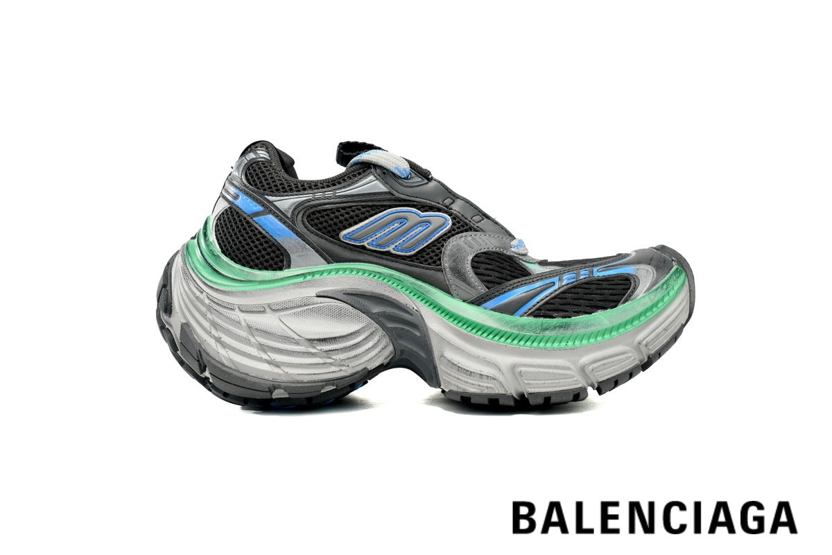 Balenciaga Runner men's shoes  women sneakers – Black, Blue & Green