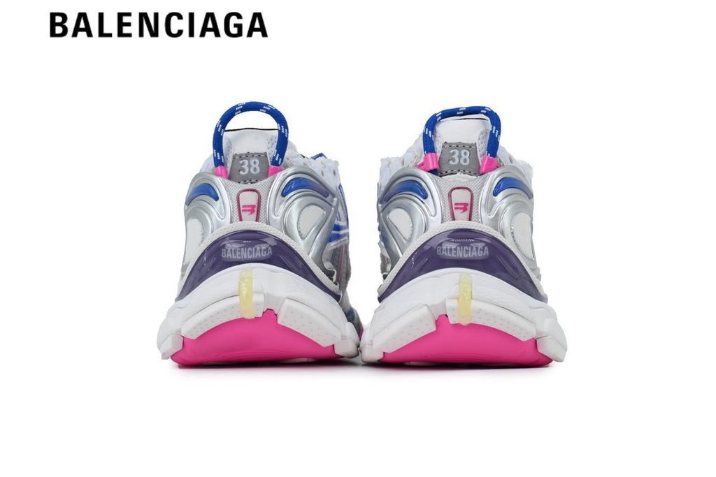 Balenciaga Runner men's shoes  women sneakers White Pink Purple