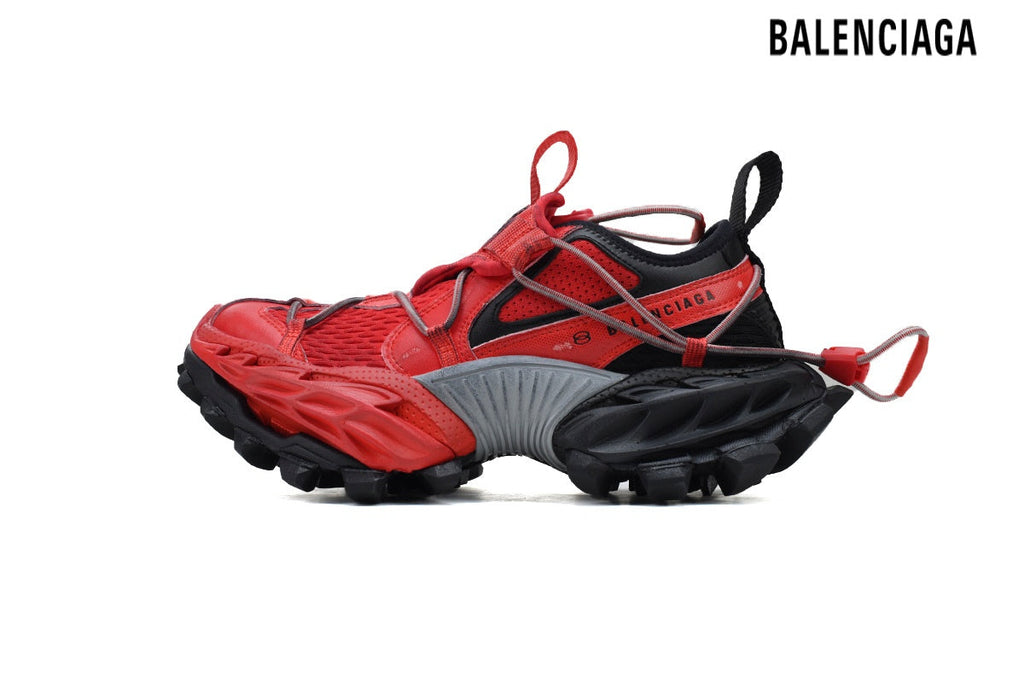 Balenciaga Hike men's shoes  women sneakers Red Black
