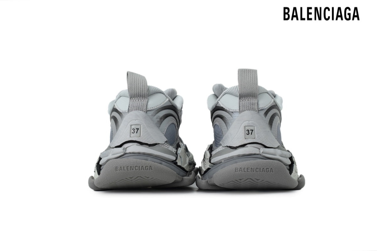 Balenciaga Cargo men's shoes  women sneakers Silver Grey
