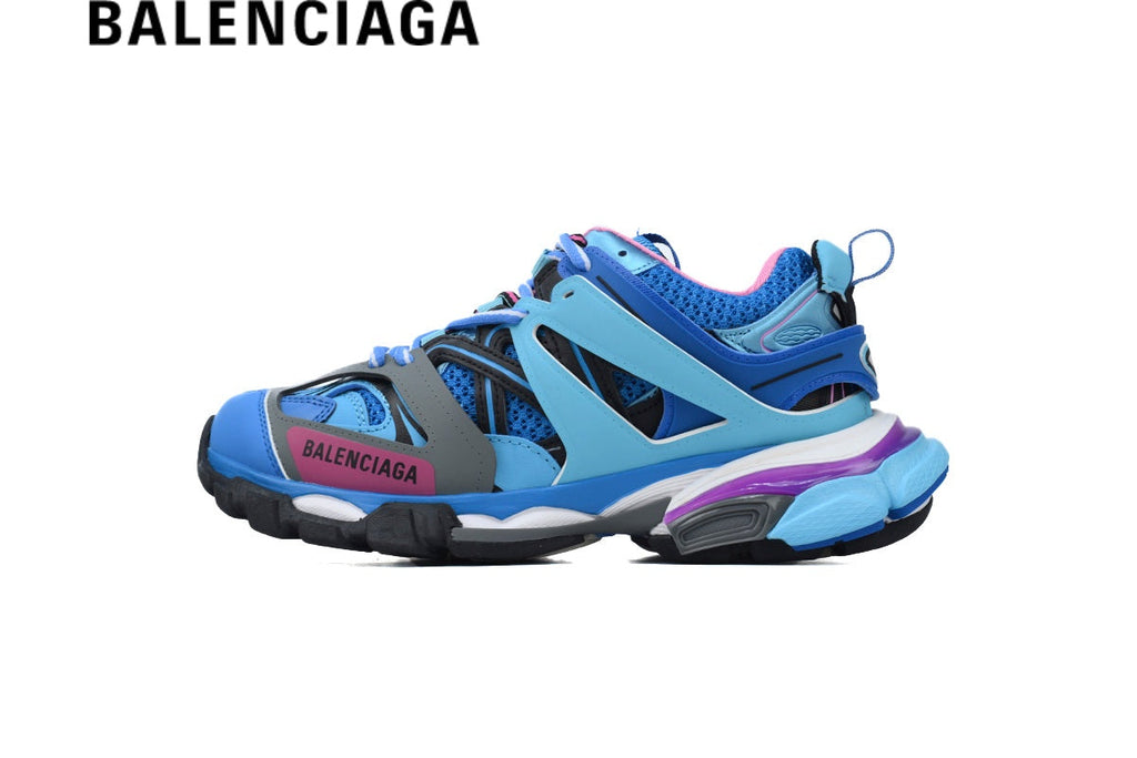 Balenciaga Track men's shoes  women sneakers Blue Multicolor