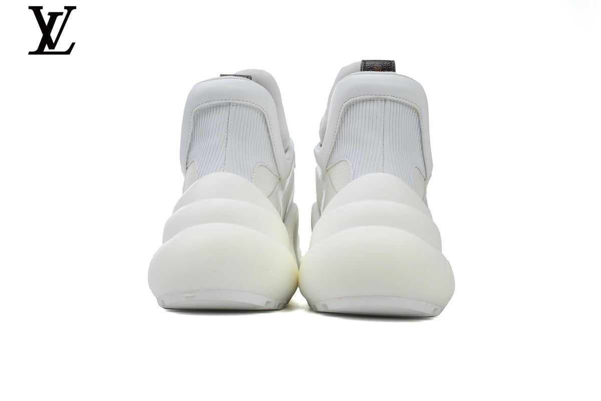 Louis Vuitton LV shoes for man  women Archlight Sneaker – White