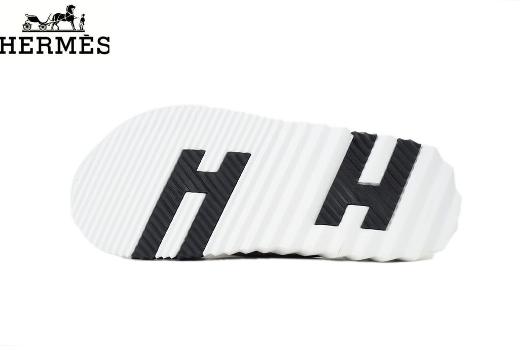 Hermès   slides Tan Leather Cross-Strap Slide Sandal