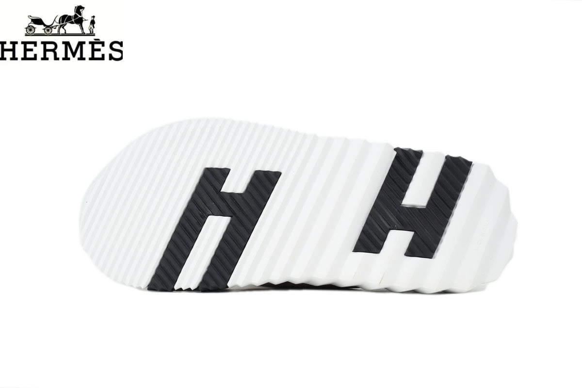 Hermès   slides Tan Leather Cross-Strap Slide Sandal