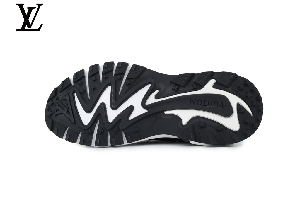 Louis Vuitton shoes for man  women Run Away Black White Sneaker