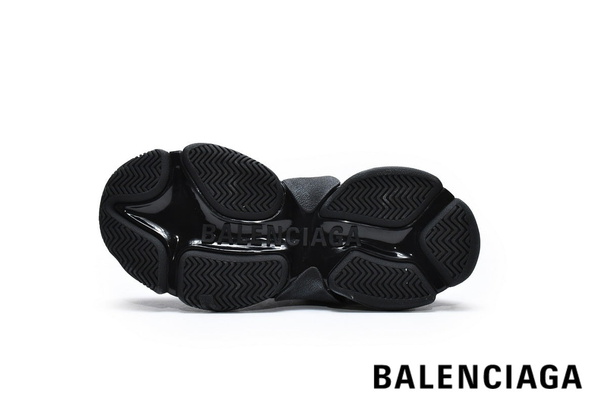 Balenciaga Triple S men's shoes  women sneakers – All Black
