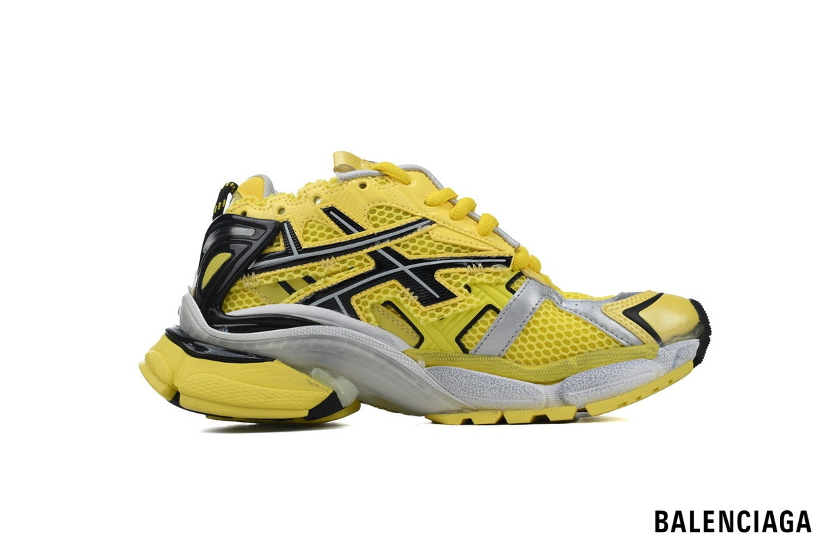 Balenciaga Runner men's shoes  women sneakers – Yellow & Black