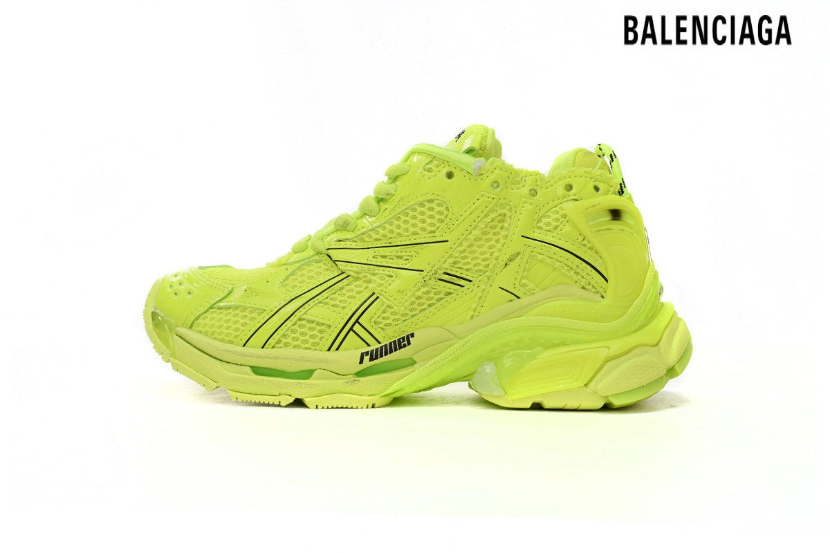 Balenciaga Runner Sneaker Fluorescent Yellow Mesh