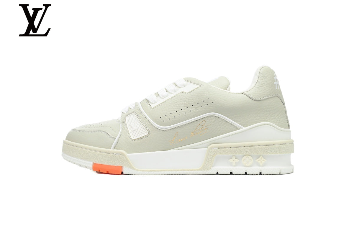 Louis Vuitton Trainer  shoes for man  women Sneaker – Light Beige