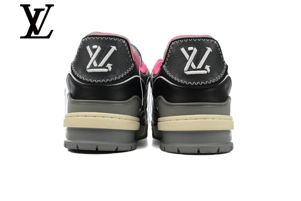 Louis Vuitton Trainer shoes for man  women Sneakers - Black Multicolor