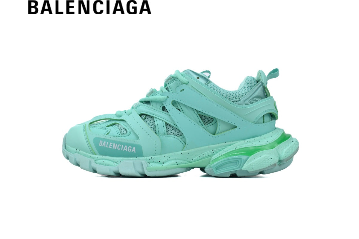 Balenciaga Track men's shoes  women sneakers in Mint Green