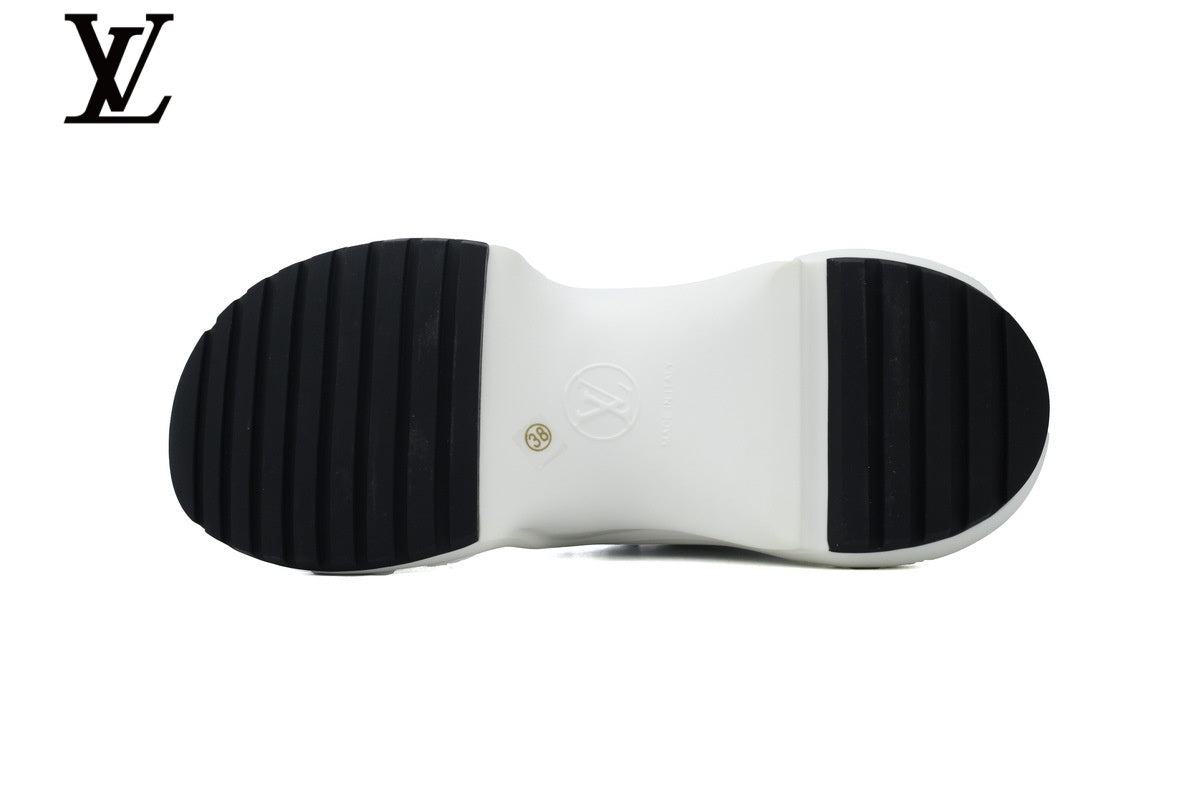 Louis Vuitton shoes for man  women Archlight Sneaker – White & Black Monogram