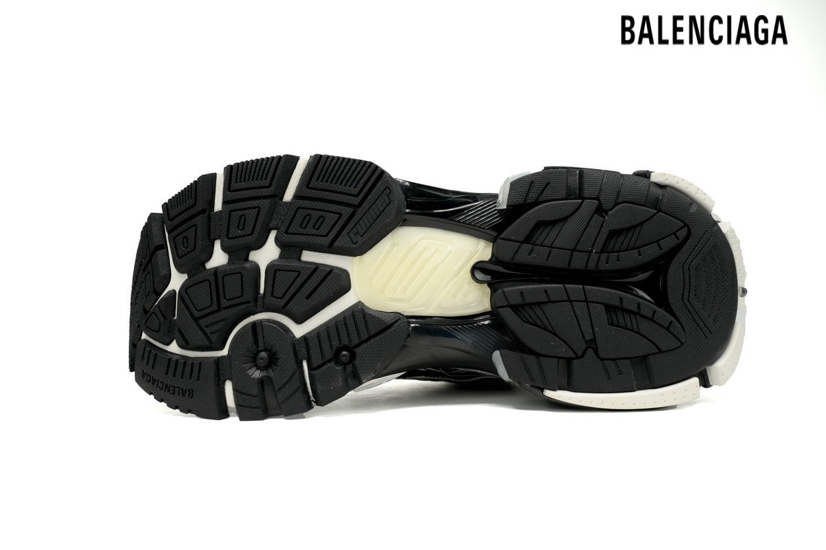 Balenciaga Runner Mid men's shoes  women sneakers Black White Vintage