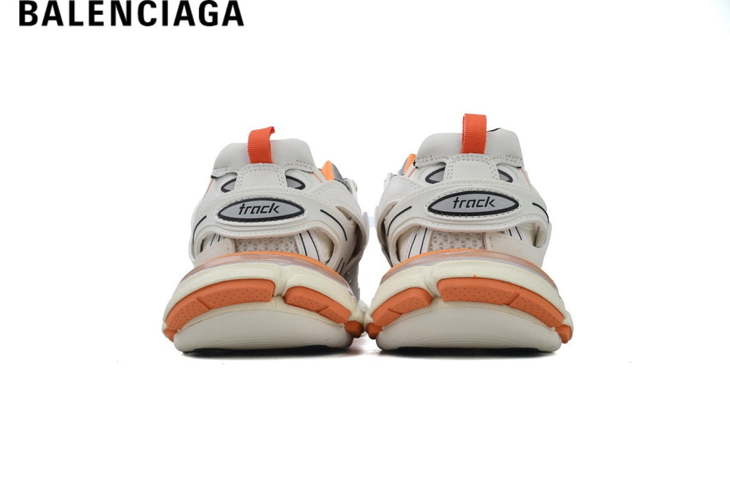 Balenciaga Track men's shoes  women sneakers - White & Orange