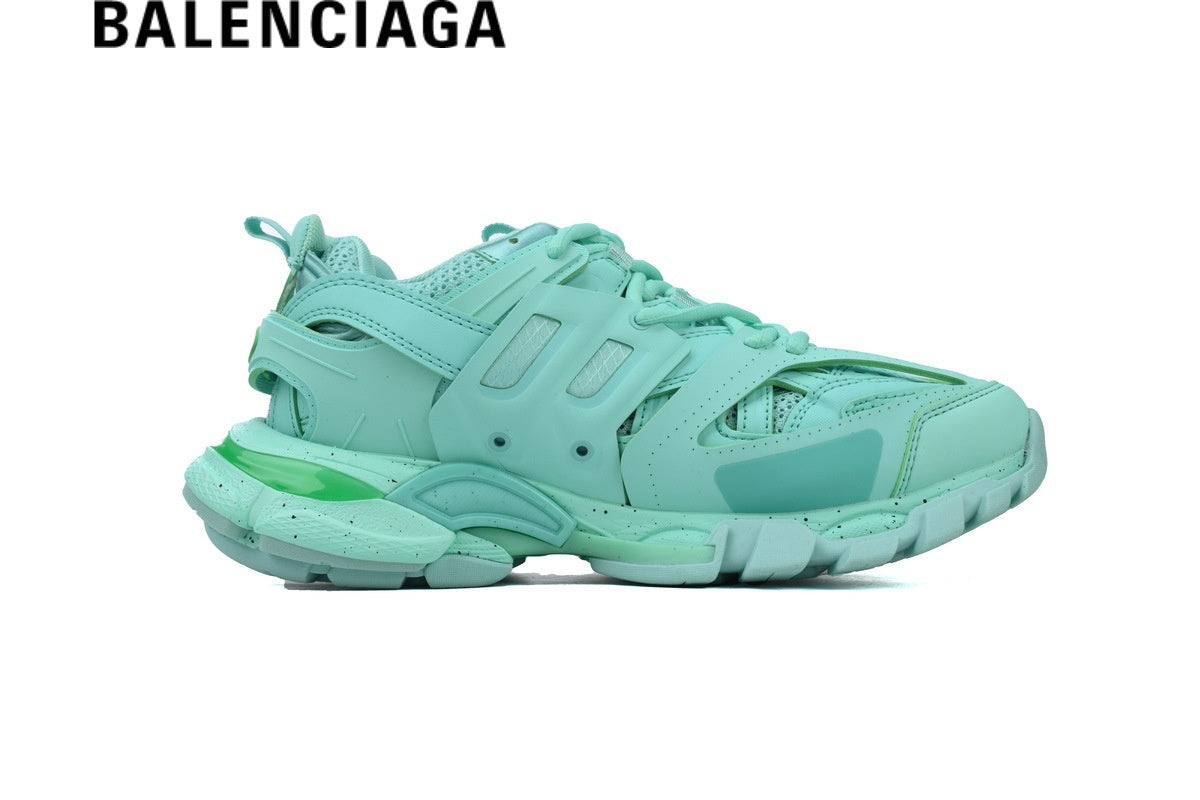 Balenciaga Track men's shoes  women sneakers in Mint Green