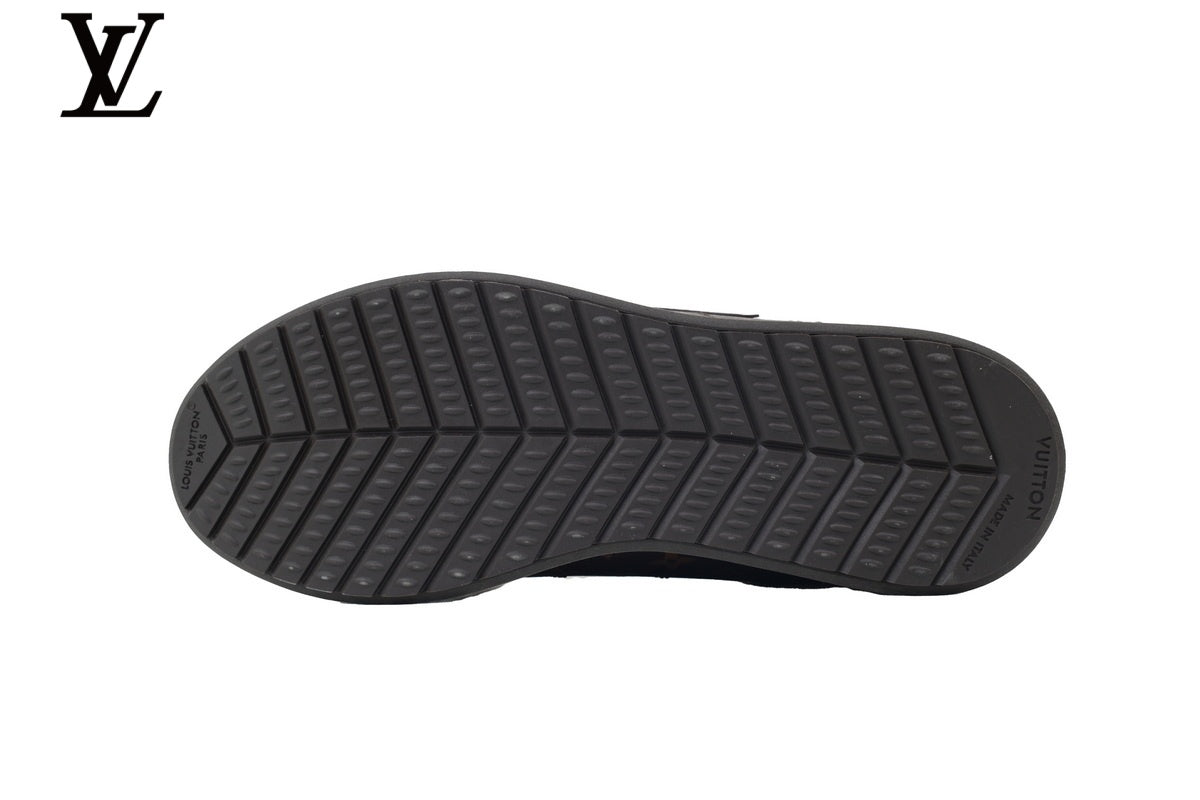 Louis Vuitton Low Top Sneaker in Brown Monogram Canvas with Embossed Logo