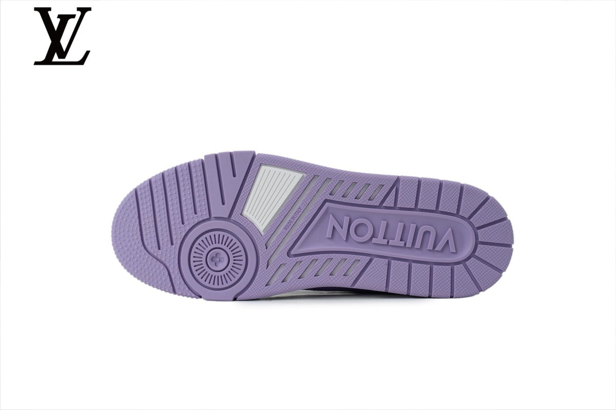 Louis Vuitton Low Top Trainer – Purple Gradient Monogram Leather