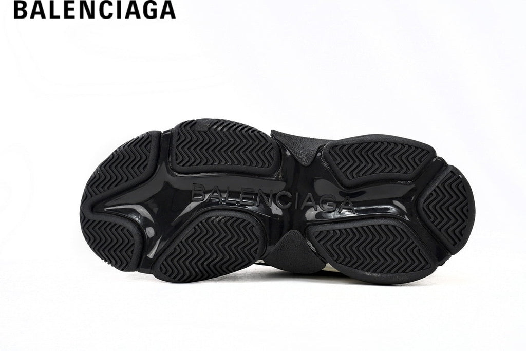 Balenciaga Triple S men's shoes  women sneakers - Black, White, Red & Green