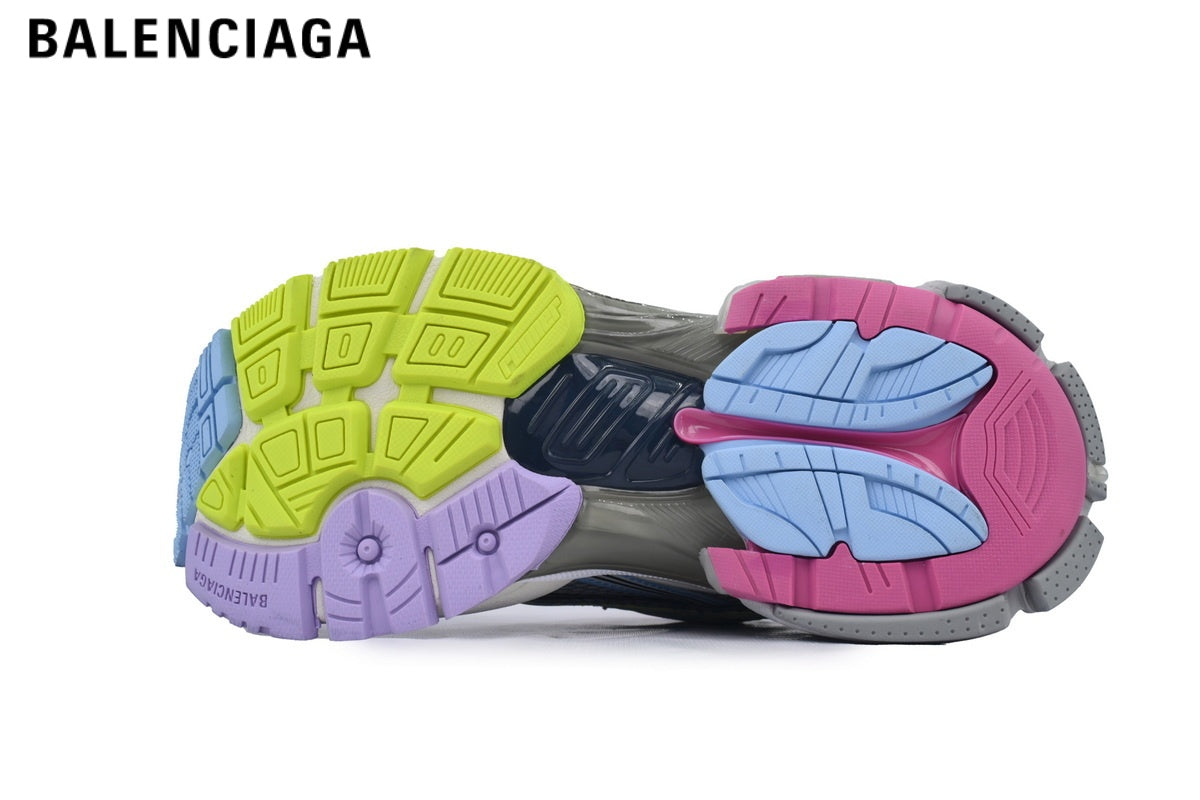 Balenciaga Runner men's shoes  women sneakers — Purple / Green / Pink