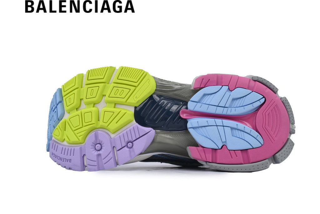 Balenciaga Runner men's shoes  women sneakers Multi Pastel