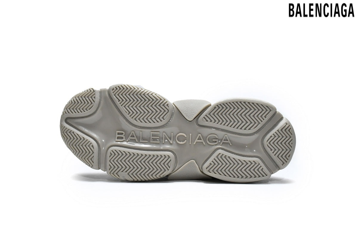 Balenciaga Triple S men's shoes  women sneakers – Beige
