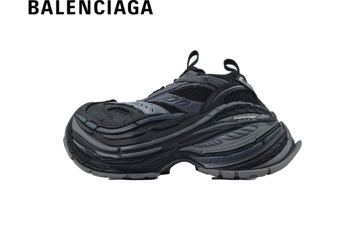 Balenciaga Cargo men's shoes  women sneakers in Black and Grey