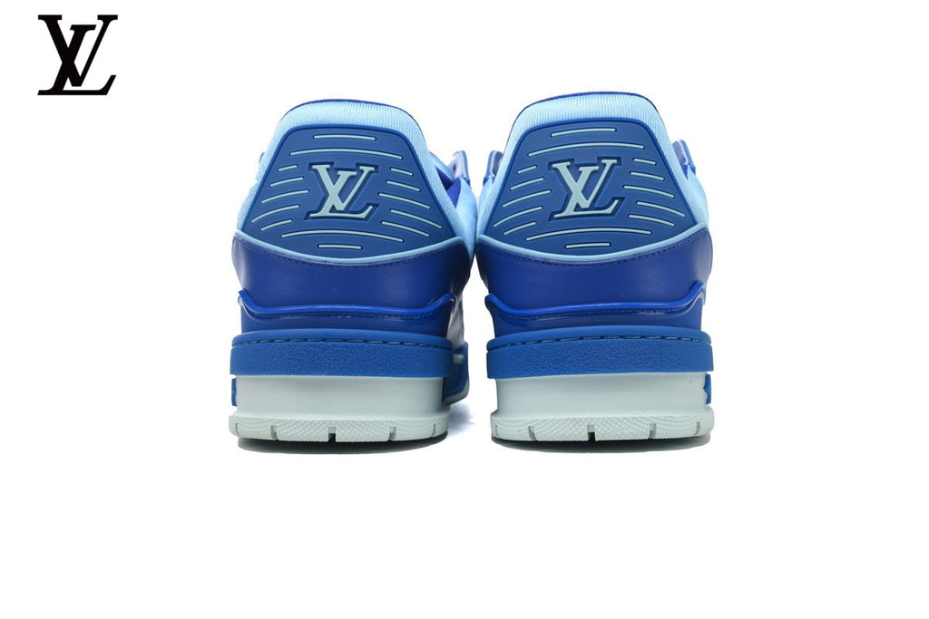 Louis Vuitton Trainer  shoes for man  women Sneaker – Two-Tone Blue Monogram