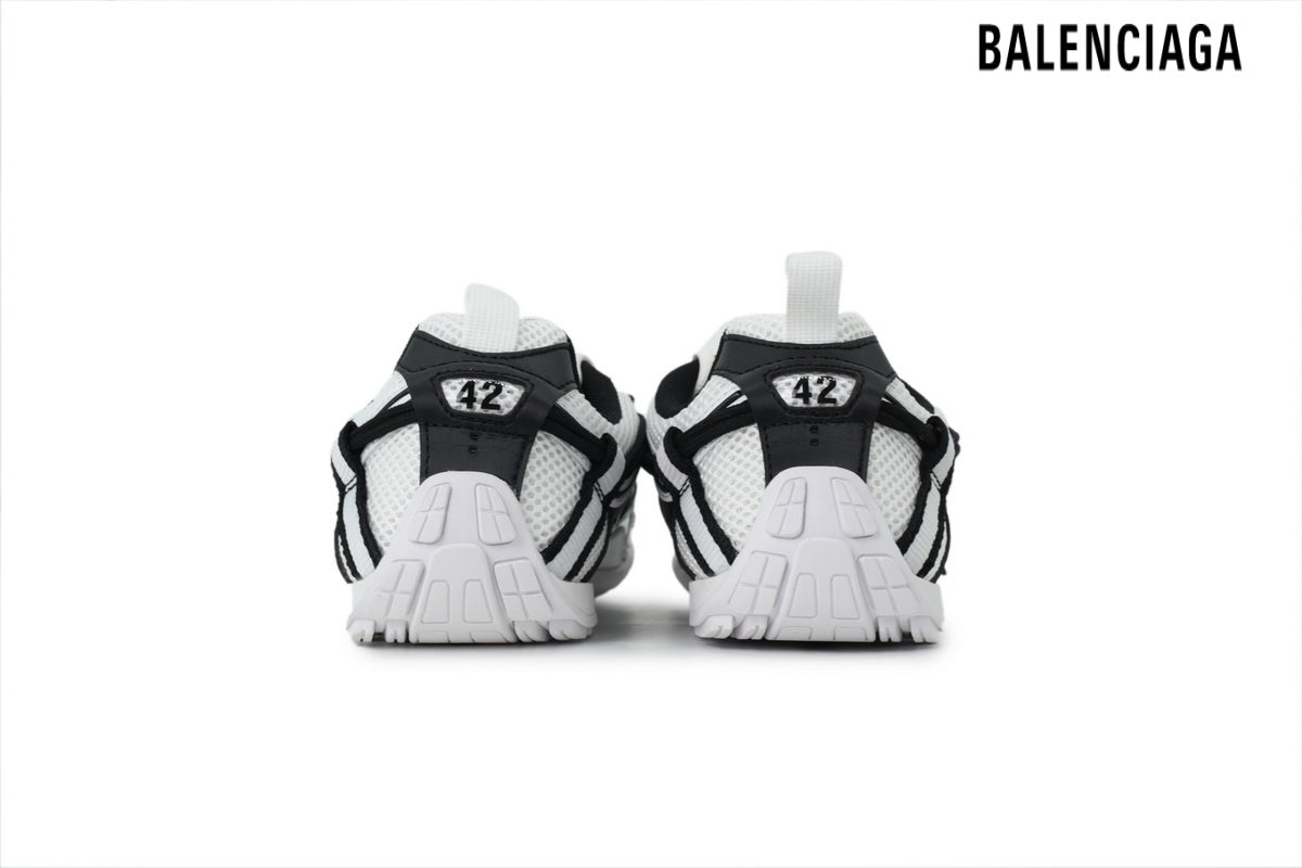 Balenciaga Kicker men's shoes  women sneakers Black White Light Blue