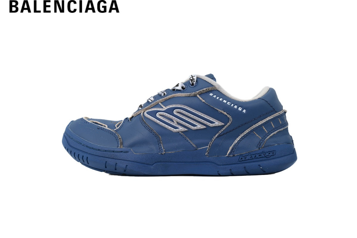 Balenciaga Skate men's shoes  women sneakers - Blue