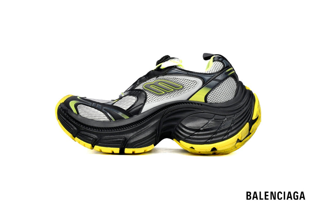 Balenciaga 10XL men's shoes  women sneakers – Black, Grey & Yellow