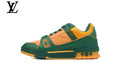 Louis Vuitton Trainer shoes for man  women Sneakers – Green & Orange