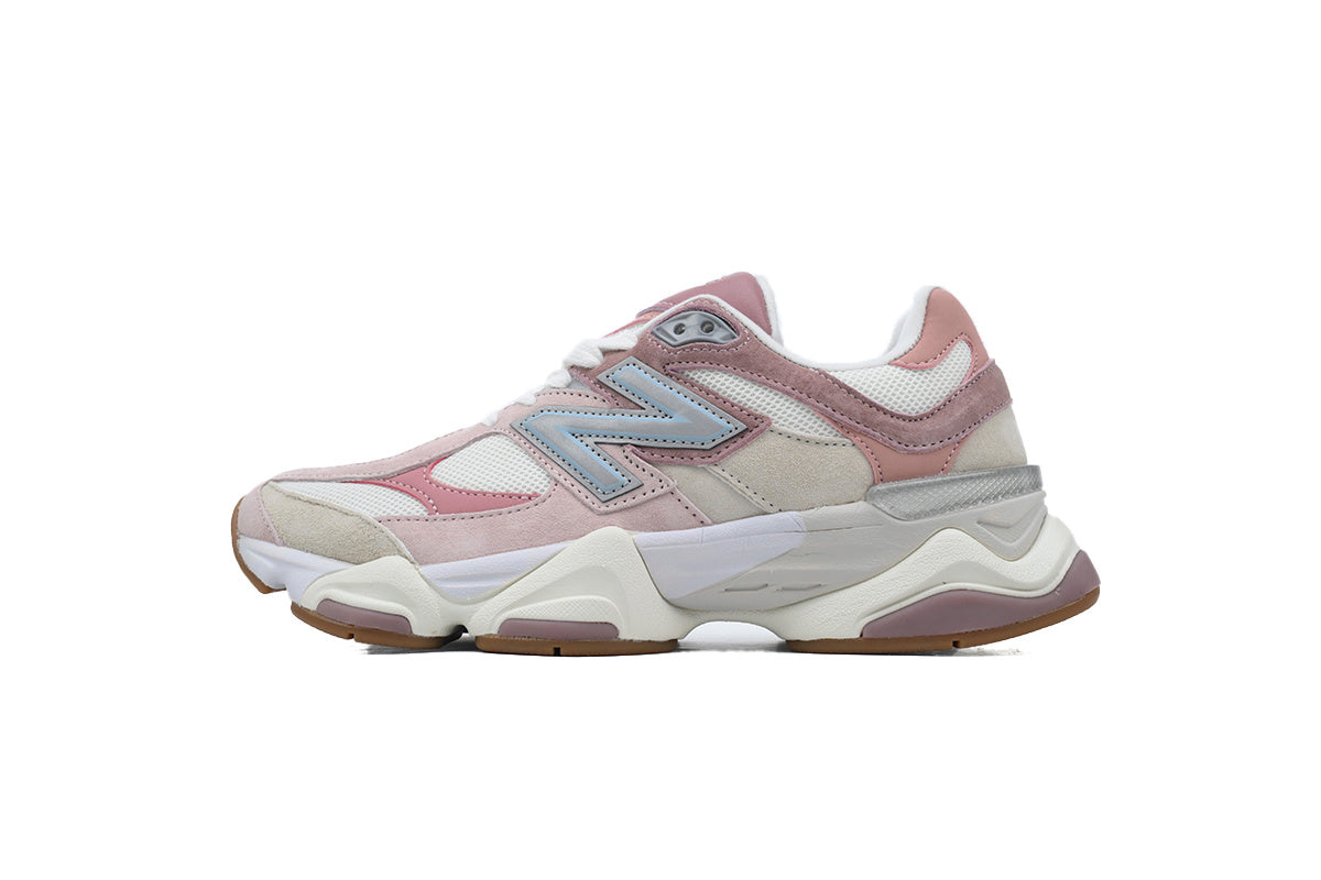 New Balance 9060 Women's & Men's Pink Beige White Chunky Retro Sneakers