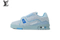 Louis Vuitton Trainer  shoes for man  women Sneaker – Light Blue Monogram